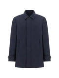 Paul & Shark Typhoon Platinum suede-trim jacket