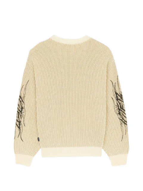 IUTER ribbed-knit graphic-print sweater