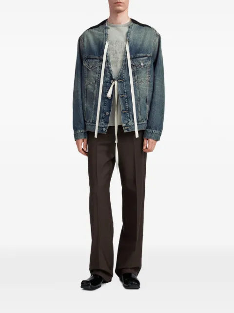 Maison Margiela bi-material denim jacket
