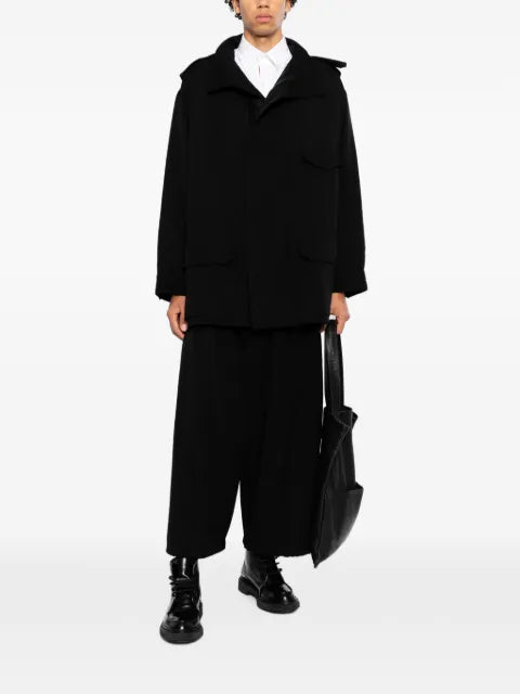 Yohji Yamamoto epaulette flap-pocket jacket