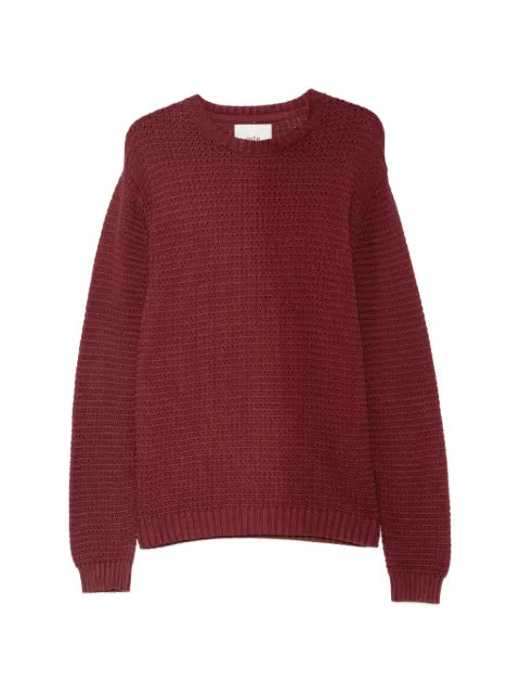 Arte Antwerp logo-embroidered chunky-knit sweater