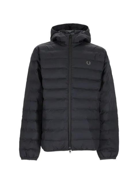 Fred Perry quilted hooded puffer jacket