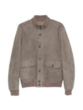 Salvatore Santoro suede ribbed-trim jacket