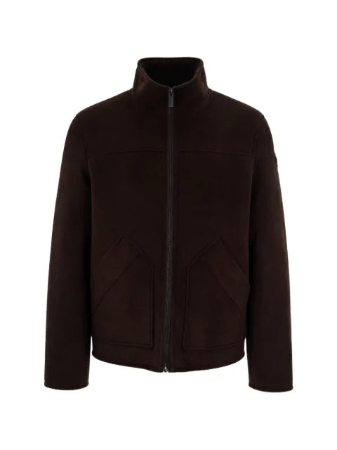 Colmar suede-effect zip-up jacket