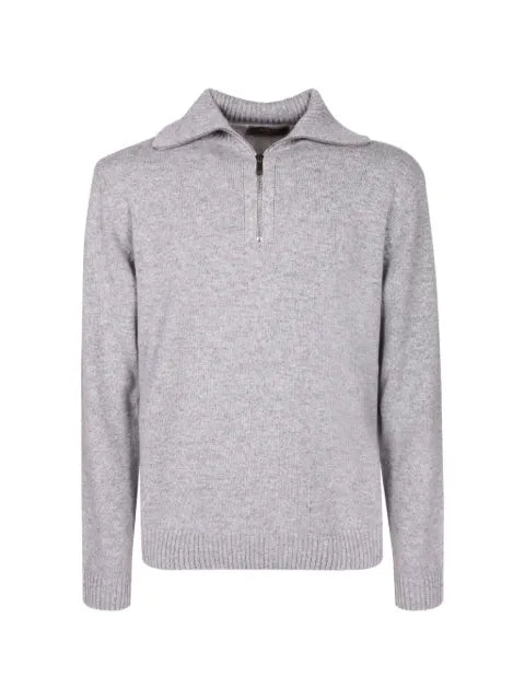 Zanone quarter-zip knitted sweater