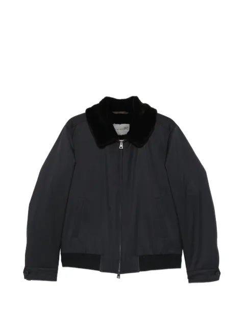 Manzoni 24 shearling-collar zip-up jacket