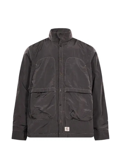 RANRA contrast-stitch high-neck jacket