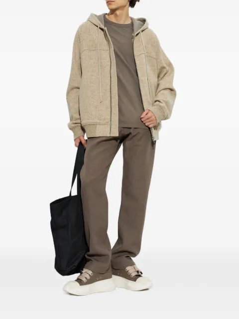 Rick Owens zip-up drawstring hooded jacket