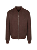 Costumein Brett check-pattern bomber jacket