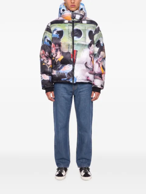 KidSuper Sunday Mornings graphic-print padded jacket