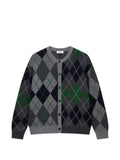 TOMBOY argyle-intarsia knit cardigan
