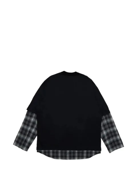 Comme des Garçons Homme layered check-print sweater