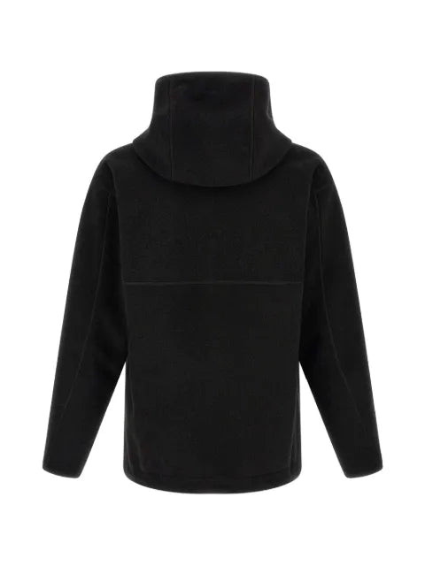 Laminar hooded textured jacket