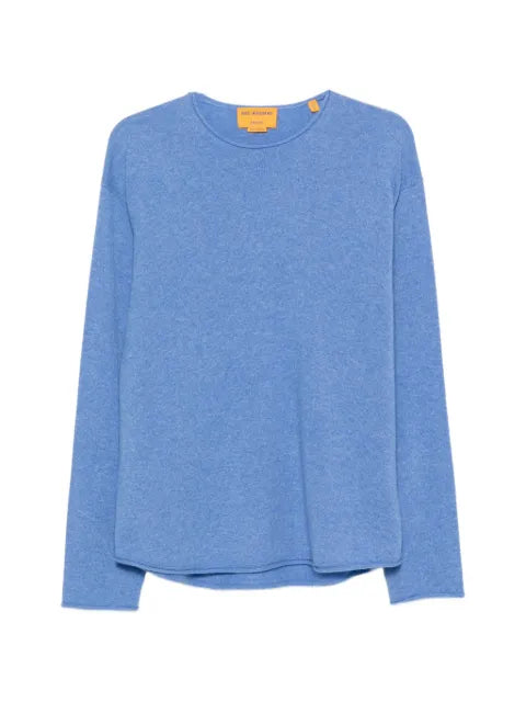 Guest In Residence curved-hem sweater