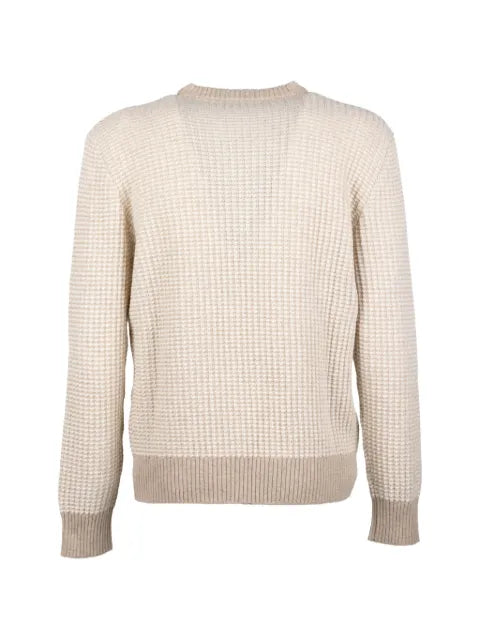 BROOKSFIELD waffle-knit crew-neck sweater