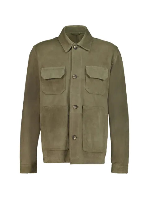 Frescobol Carioca Ravi suede leather shirt jacket