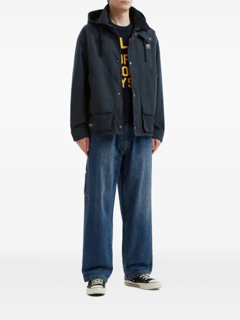 CHOCOOLATE logo-patch hooded jacket