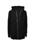D HYGEN distressed-effect pile hoodie