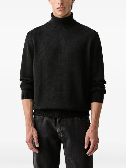 Armani Exchange roll-neck ribbed-trim sweater