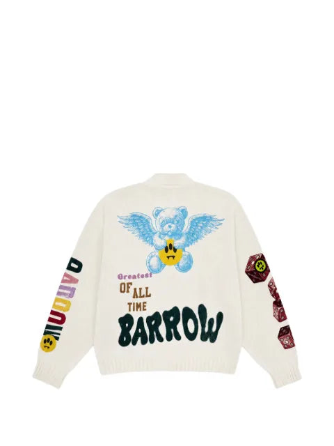 BARROW graphic-print button-up cardigan