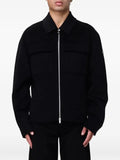 Moose Knuckles logo-patch buttoned jacket