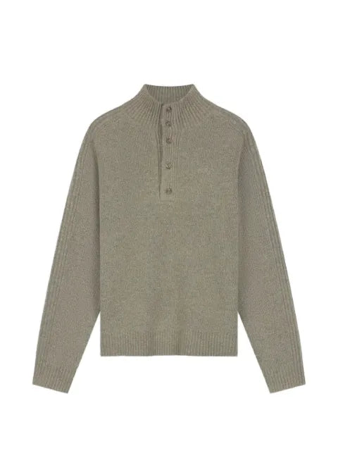 OLAF buttoned rib-knit sweater