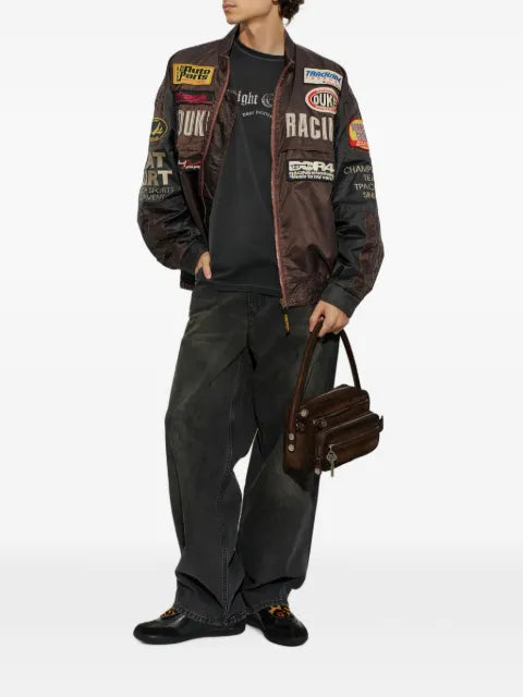 DUKE & DEXTER DR4 patch-embellished bomber jacket