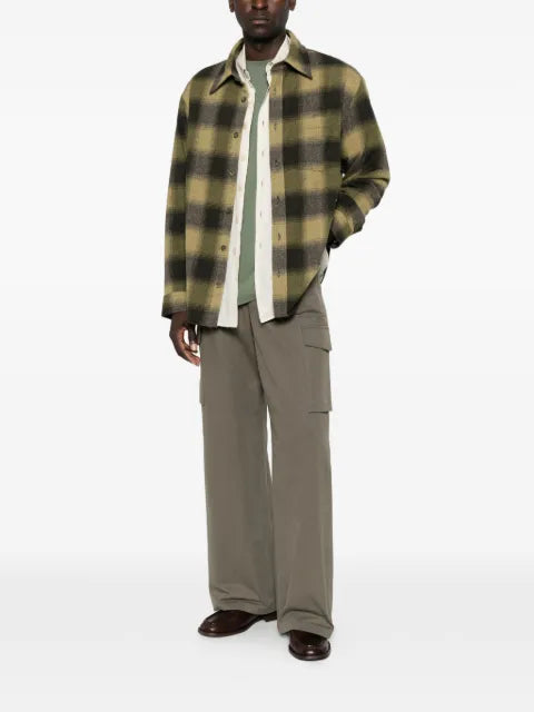 A.P.C. check-pattern shirt jacket