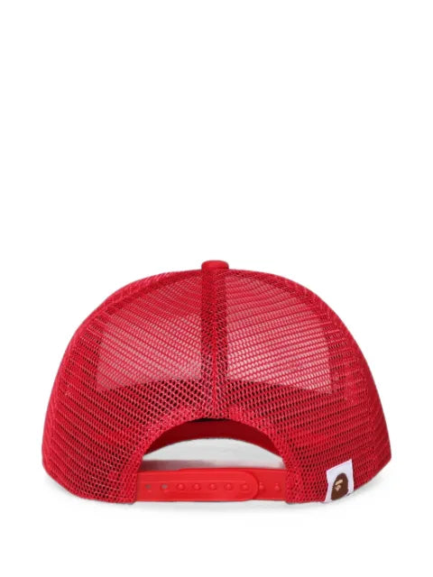 A BATHING APE® College logo-print mesh-panel trucker cap