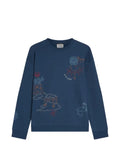 Scotch & Soda embroidered crew-neck sweater