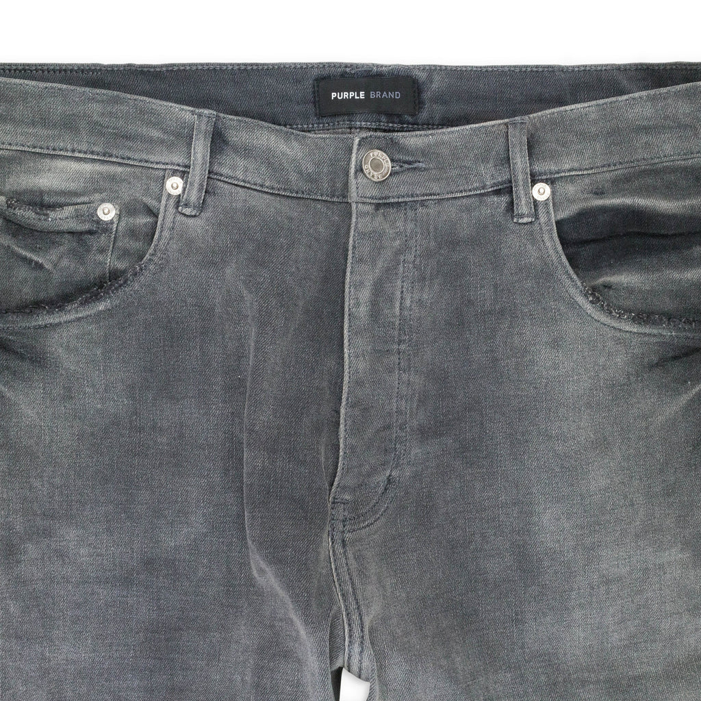 Black P05 Sand Wash Shine Faded Skinny Jeans