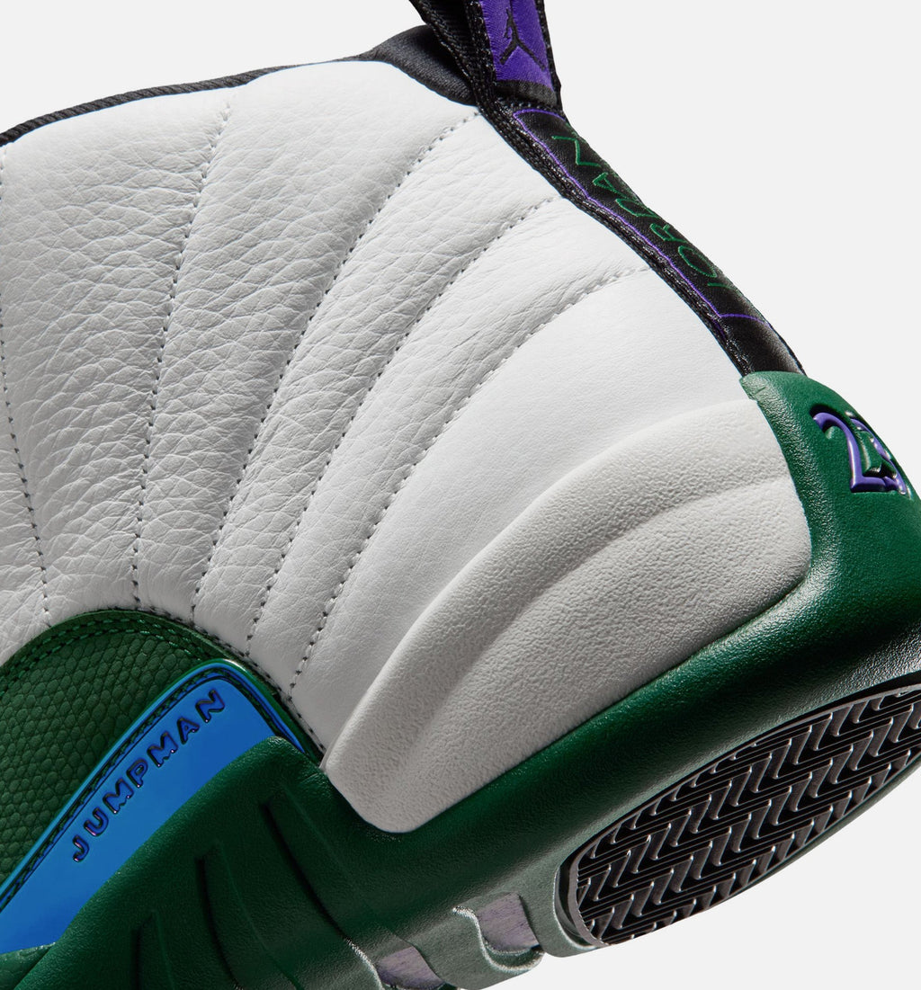 Air Jordan 12 Retro Idols Become Rivals Men's Lifestyle Shoes - Summit White/Canyon Green/Fierce Purple