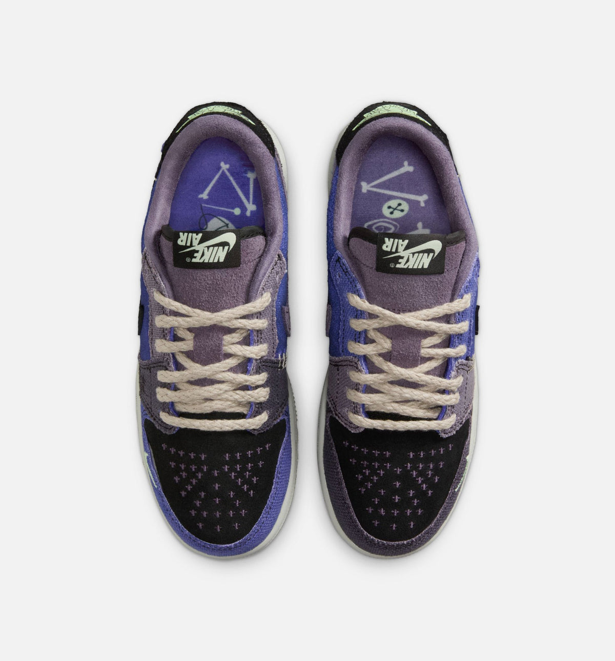 Air Jordan 1 Low OG | Big Kids' Lifestyle Shoe | Regency Purple/Steam Green/Black/Dark Raisin/Sunrise/Light Silver