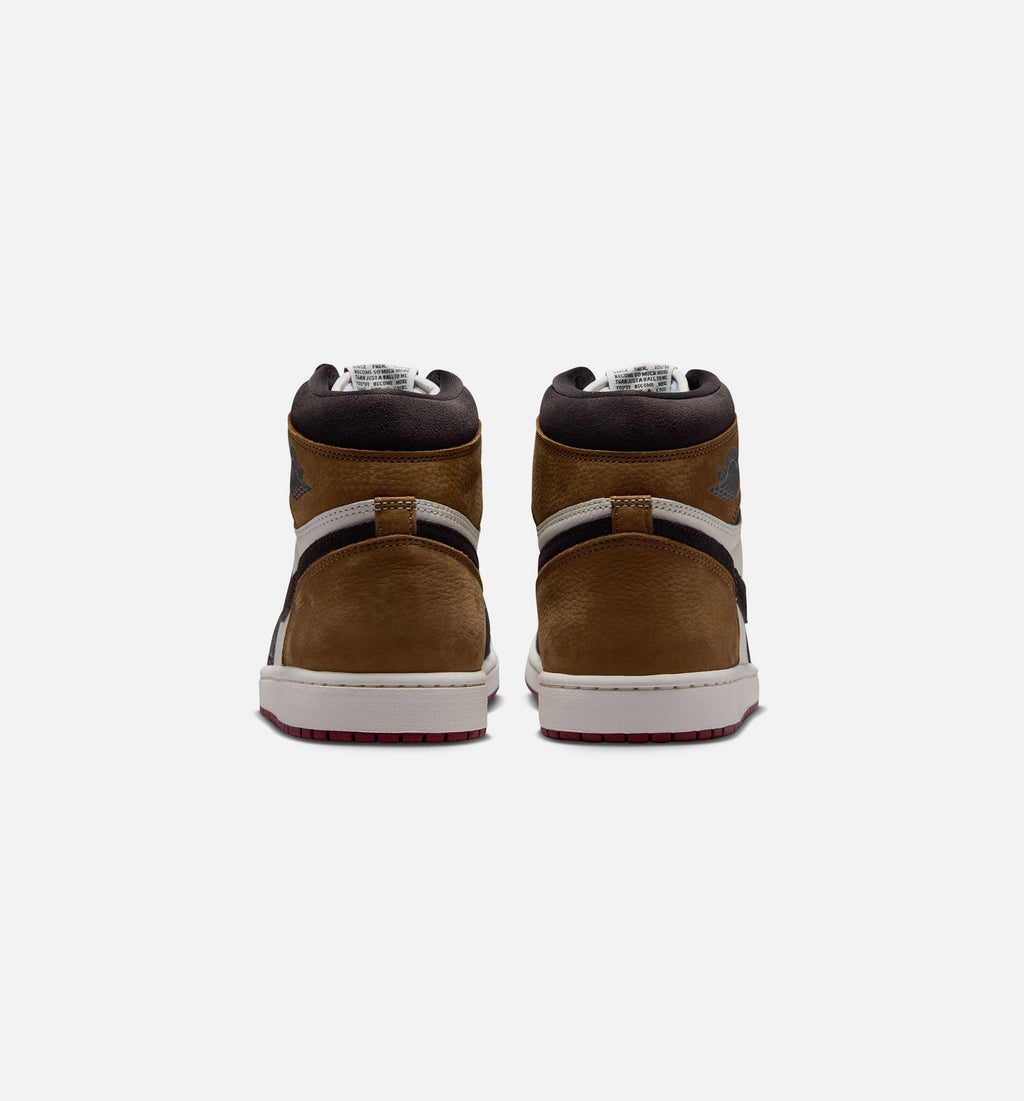 Air Jordan 1 Retro High OG Mens Lifestyle Shoe - Shadow Brown/Team Red/Light British Tan