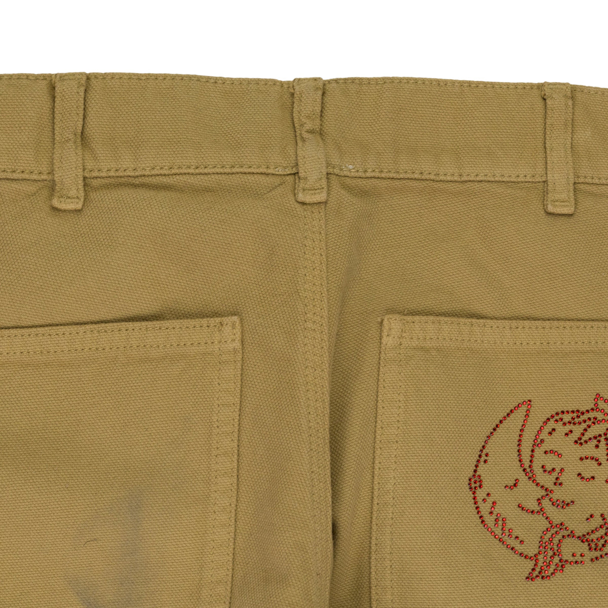 Natural Woven Double Knee Pants