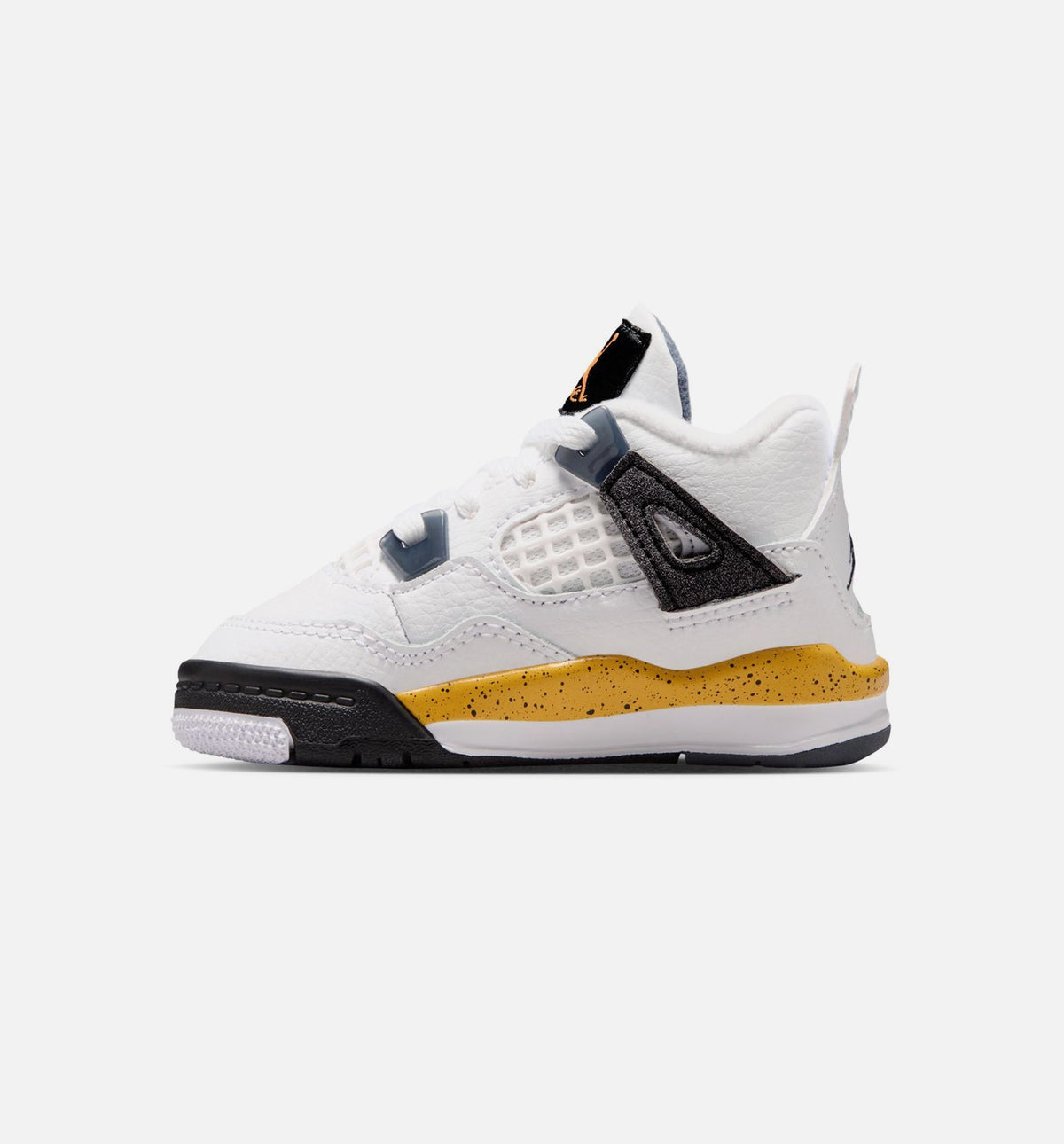 Air Jordan 4 Retro "Rare Air Tour Yellow" Infant/Toddler Shoe – White/Dark Blue Grey/Black/Tour Yellow