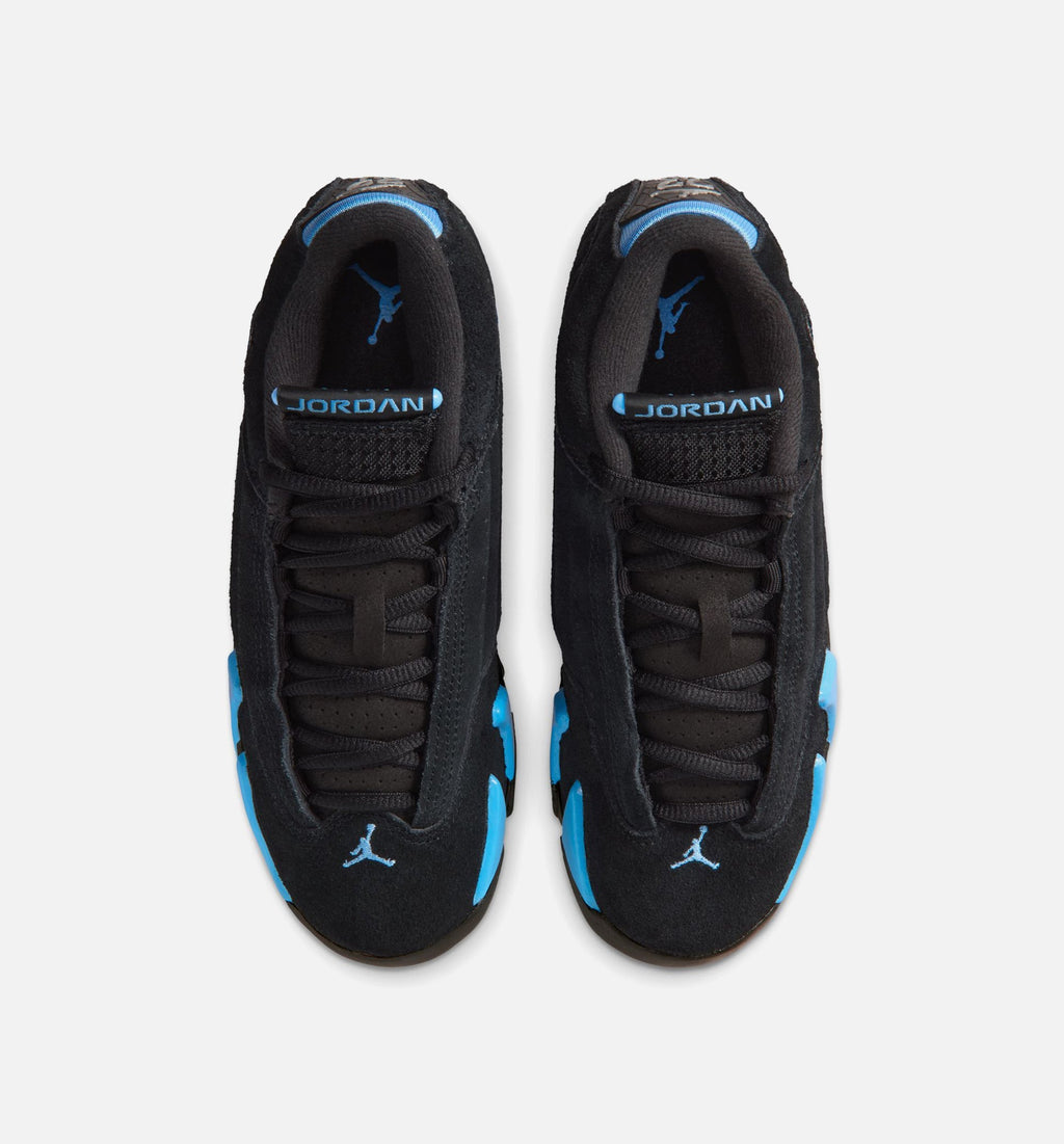 Air Jordan 14 Retro Black University Blue Big Kids' Lifestyle Shoes - Black/White/University Blue