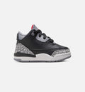 Air Jordan 3 Retro Black Cement Infant/Toddler Lifestyle Shoe – Black/Fire Red/Cement Grey/Summit White