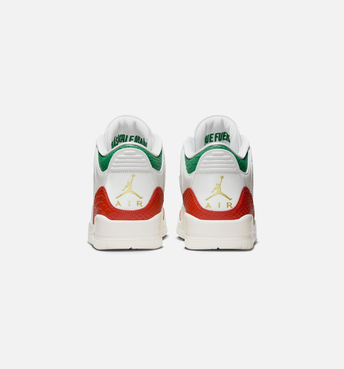 Air Jordan 3 Retro El Vuelo – Men's Lifestyle Shoe | Summit White/Pine Green/Dragon Red/Metallic Gold