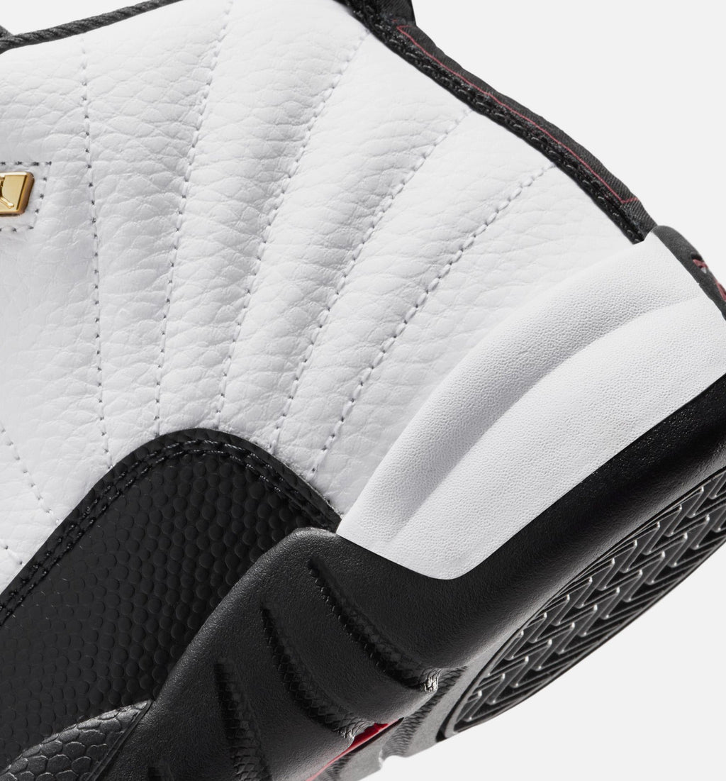 Air Jordan 12 Retro Taxi Preschool Lifestyle Shoes - White/Black/Taxi Yellow