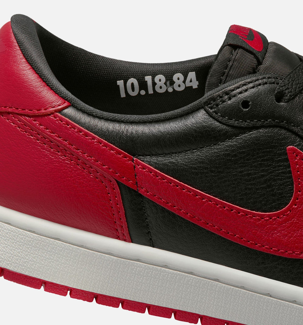 Air Jordan 1 Retro Low OG Banned Men's Shoes - Black Varsity Red White