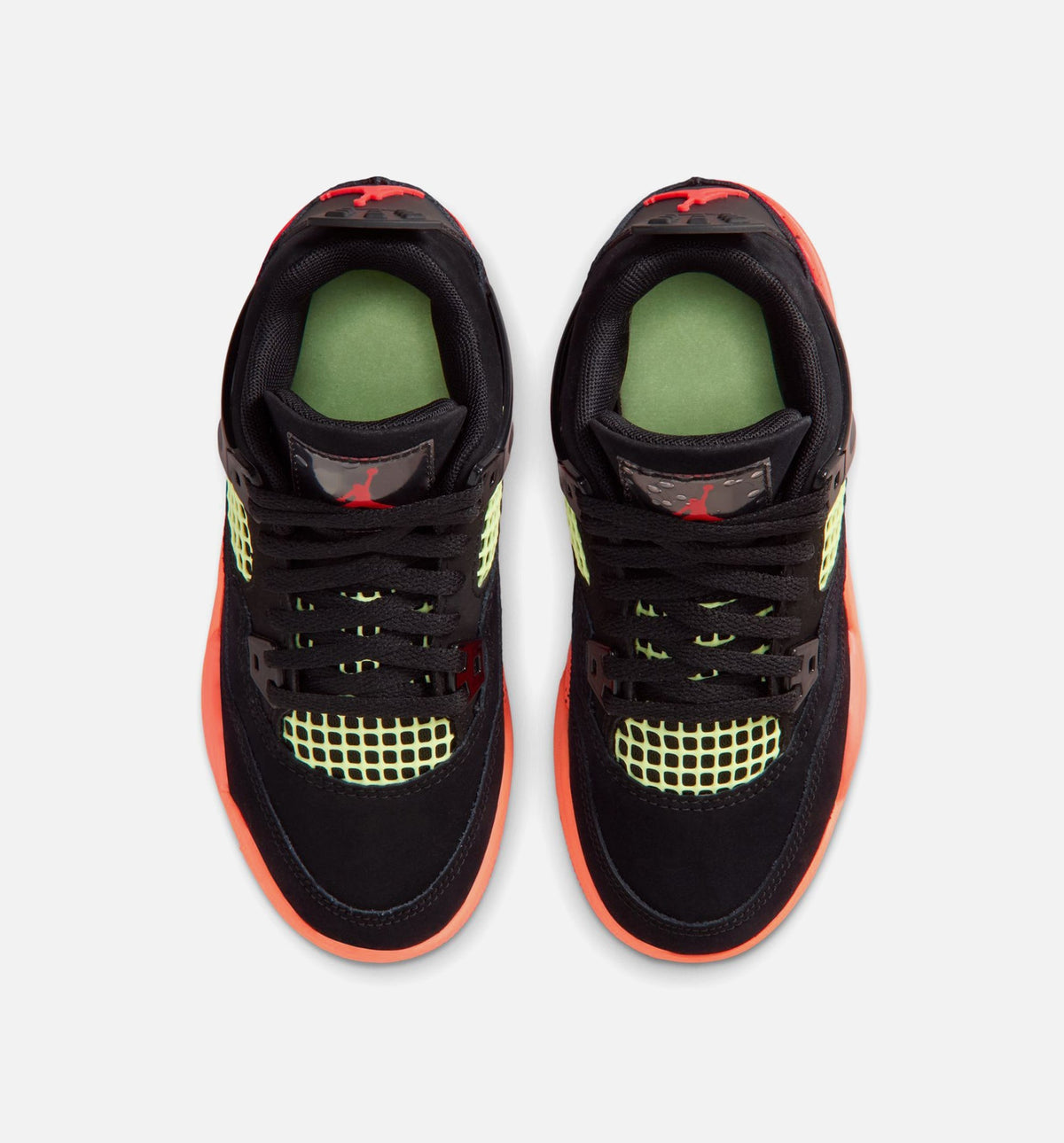 Air Jordan 4 Retro 'Black Infrared 23' Preschool - Black/Infrared 23/Bright Mango