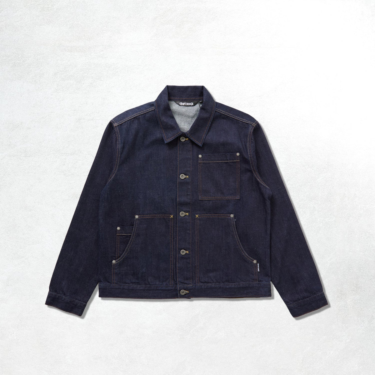 Chet Rock Infinity Jacket: Blue Rinse Wash
