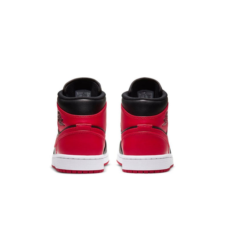 Air Jordan 1 Mid Hyper Royal Black Sneakers | 554724-077