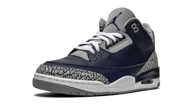 Air Jordan 3 Retro 'Georgetown' – Hoya Blue & Stealth Grey AJ3 Honoring Georgetown University’s Basketball Legacy & Patrick Ewing’s Roots