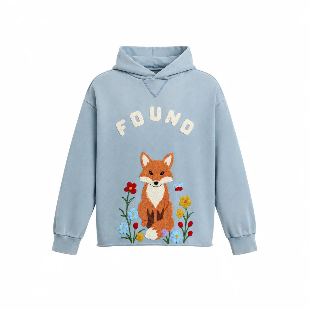 Found Embroidered Wildlife Hoodie