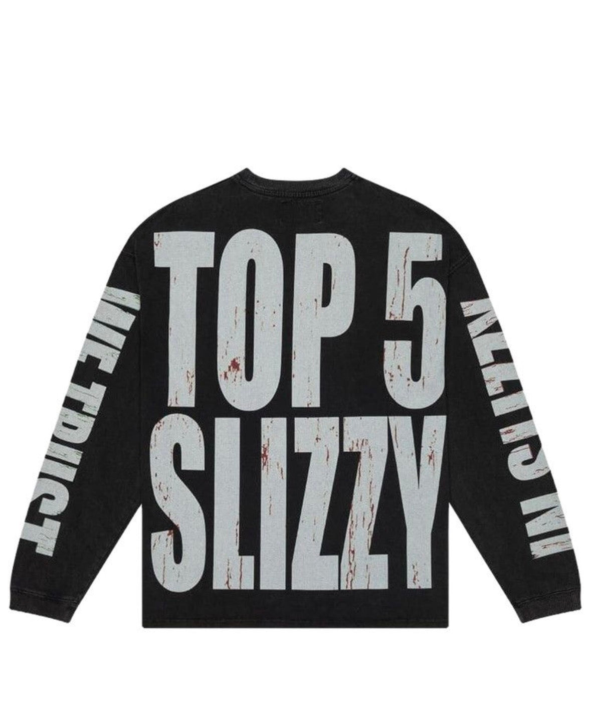 Godspeed Top 5 Slizzy Long Sleeve T-Shirt Black Wash