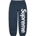 Supreme Spellout Logo Sweatpants – Navy