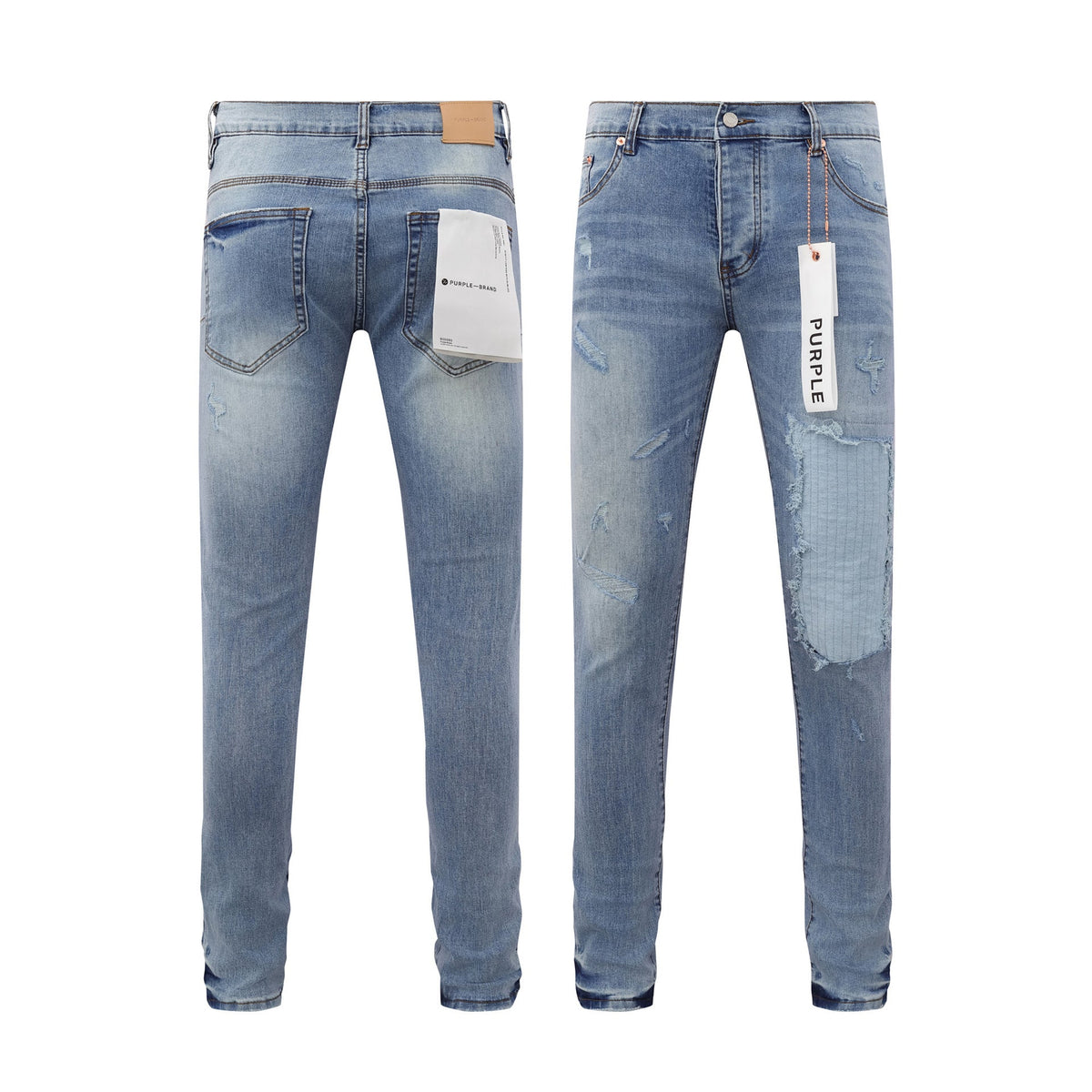 Purple Brand Paint Splash Loose Denim Jeans Unisex