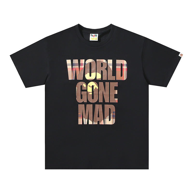 BAPE Ape Head Graphic Tee Loose Unisex Streetwear T-Shirt